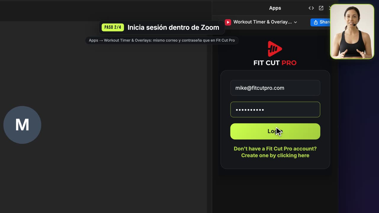Cómo configurar el temporizador de entrenamiento en Zoom — Fit Cut Pro