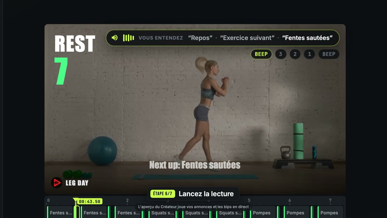 Comment ajouter des annonces vocales à vos vidéos d'entraînement, avec votre propre voix — Fit Cut Pro tutorial