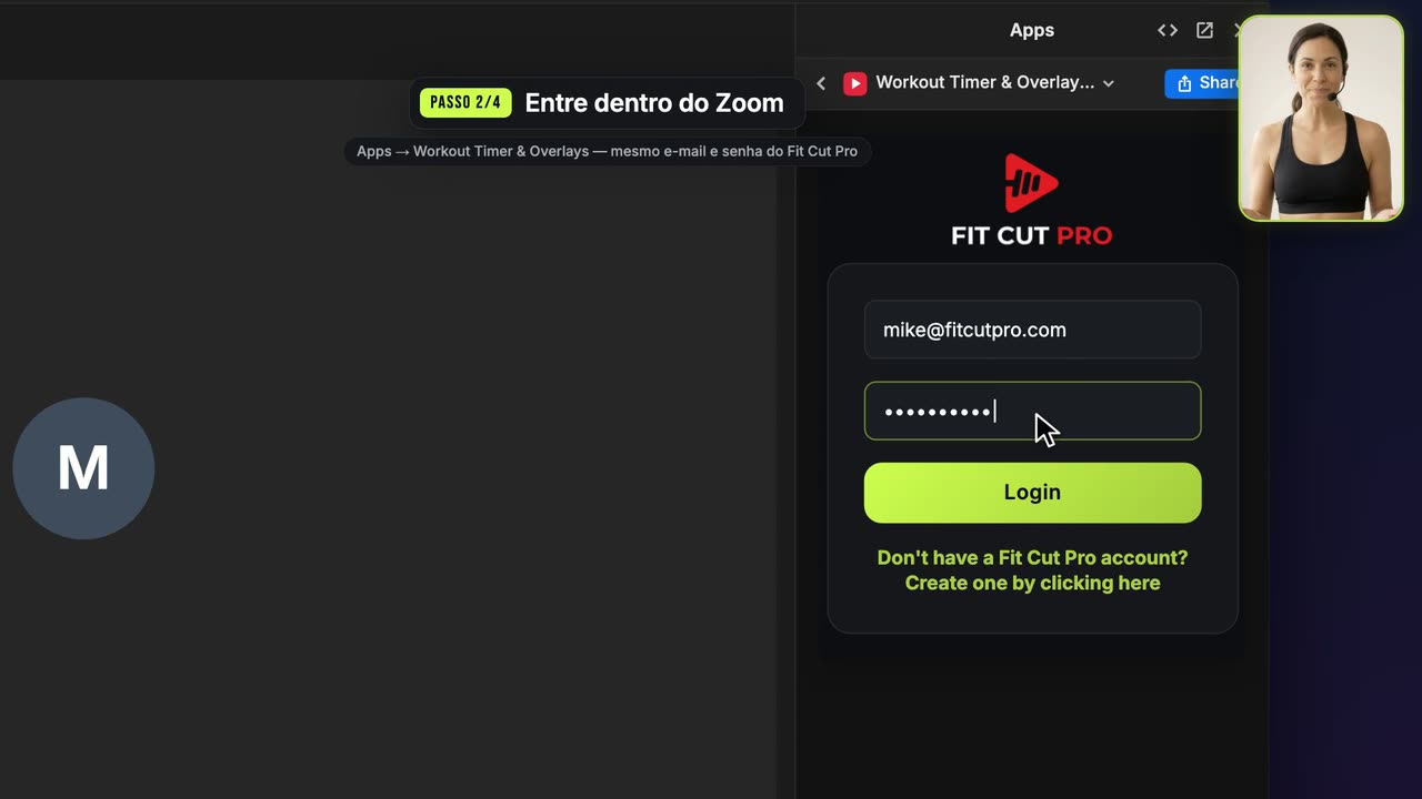 Como configurar o timer de treino no Zoom — Fit Cut Pro